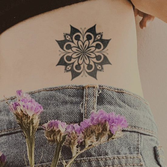 flower pattern 2 | ciaoink 2 week vegan tattoo