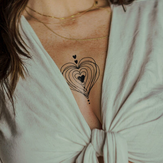 hearts in jungle | ciaoink 2 week vegan tattoo
