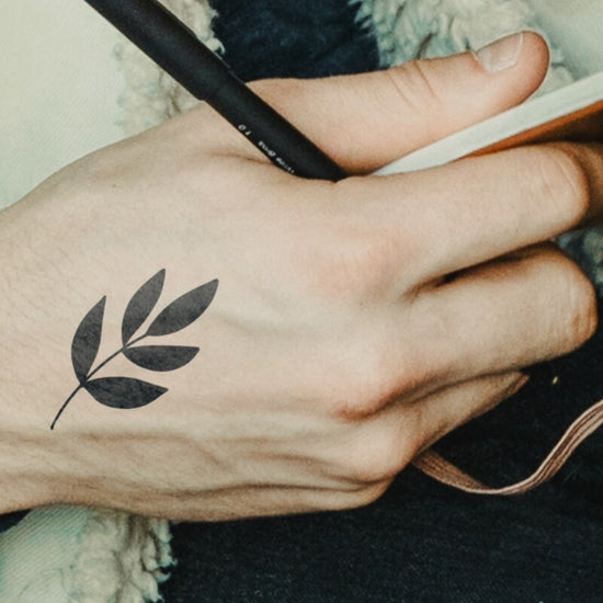 leaves | ciaoink 2 week vegan tattoo