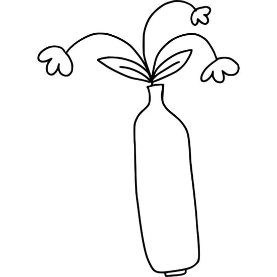 vase and flower