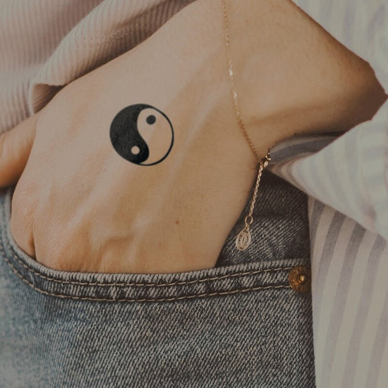yin yang | ciaoink 2 week vegan tattoo